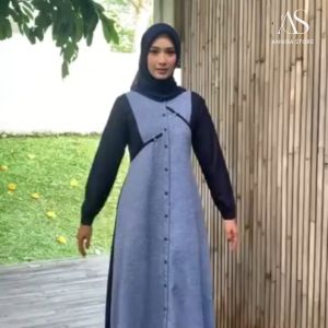 BAJU DRESS GAMIS REMAJA & WANITA ETHICA AYUMI 350 NAVY
