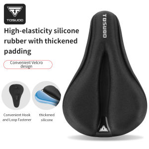 TOSUOD | TOSUOD Soft Foam Bike Saddle Cover Breathable Shock Absorbing Comfort Bicycle Seat Cushion Pad for MTB Road E-Bike Cycling Parts