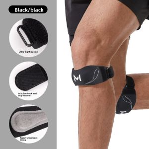 Lightweight Silicone Patella Strap Pressure Support Shock Absorption Knee Joint Protective Gear for Men Women Sports