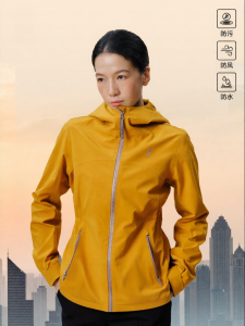 ANODETO | Waterproof Windproof Womens Adjustable Waist Soft Shell Jacket