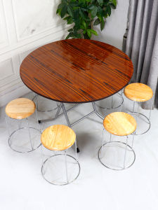 Modern Minimalist Large round Dining Table Folding Square Table Home Use Dining Table round Table Foldable Meal Table round And Square Table Storage