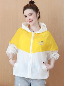 Womens Short Lightweight Summer Outdoor Casual Loose Fit Sun Protection Shirt Fashionable Zipper Closure Long Sleeve Shirt