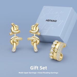HEFANG Jewelry | Knot Floating Face-flattering Earrings