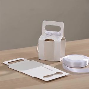 Hộp Quà Đựng Cốc Sứ In Chuyển Nhiệt 12 Chiếc Có Tay Cầm Dành Cho Cốc 11-12oz Kèm 1 Cuộn Ruy Băng Thích Hợp Mọi Dịp Chất Liệu Giấy Cứng