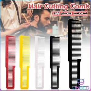 Need. Plastic Barber Hair Cutting Comb ABS Anti-static Heat Resistant Half Long Short Teeth 3.9*20.6*9cm Red/Yellow/White/Black