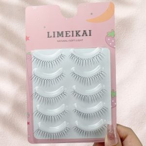 ขนตาบางรูปตัวยู 3 มิติแบบใสธรรมชาติ 5 คู่ แต่งตาแบบเอซ เหมาะสำหรับผู้เริ่มต้นที่มีสารก่อภูมิแพ้น้อย