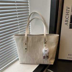 Large Capacity Commuter Tote Bag Womens Casual Versatile Single Shoulder Bag for Class And Travel Summer 2024 New Style