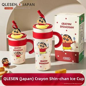 QIAOLESEN | Cute Thermal Mug With Straw For Women