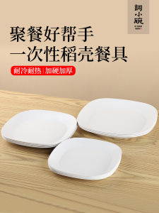 Đĩa Đựng Thức Ăn Dùng Một Lần Bằng Nhựa Cấp Thực Phẩm Dày Hình Vuông Đựng Thức Ăn Trưa Dùng Trong Gia Đình Và Thương Mại