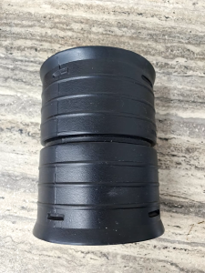 4" 6" HDPE Corrugated Pipe Fitting Double End Socket 100 / 150MM (BLACK)