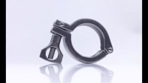 1Pcs Sanitary Tri Clamp 304 Stainless Steel Single Pin Heavy Duty Tri Clamp Clover with Wing Nut for Ferrule TC