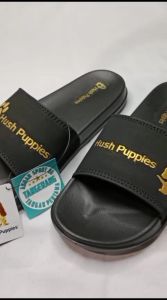 Sandal Selop HushPuppies Gold Free Paperbag / Sandal Selop Wanita Pria / Sandal Flip Flop