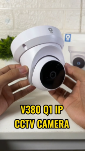V380 Q1 Indoor Dome PTZ Camera 360° Horizontal Static Rotation Anti-theft Detection 2MP Two-way Audio Motion Detection Night Vision PTZ Control CCTV Camera