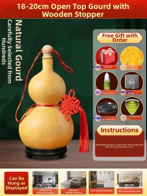 HETANGYUESHE | Natural Five Emperors Coin Gourd Hanging Ornament
