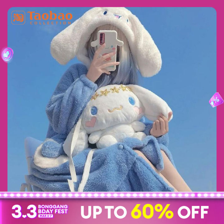 Cinnamoroll Babycinnamoroll Pajamas Women's Spring and Autumn Mid