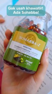 Kapsul Habbatusauda Softgell SoHabba-Z 100&200 Kapsul - Minyak Habbatussauda & Zaitun dalam Soft Capsule - Terobosan Herbal Modern