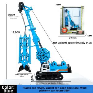 Alloy Simulated Trench Cutting Vehicle Model Toy for Boys