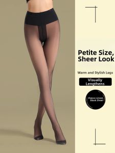 MsPai | Semi-transparent Black Toning Heated Leggings