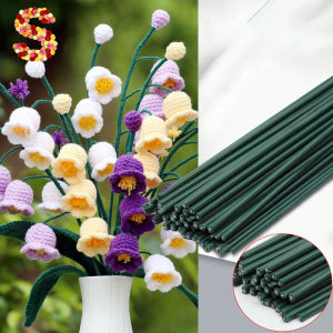 50pcs Floral Wire DIY Stick Iron Flower Wire Plastic DIY Bouquet Material Arrangement Floral Wedding Decoration