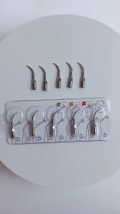 5Pcs Ultrasonic Scaler Tips Endodontic Periodontal Scaling Inserts Replacement Parts Fit EMS Woodpecker SATELEC DTE NSK