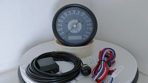 ELING Cars Boat 2 Gauge Set 85mm GPS Speedometer 0-160 0-200 0-220 KMH MPH with Tachometer 8K 12K RPM with Red Yellow Backlight
