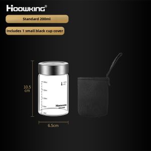 High-Temperature Resistant Glass Milk Cup with Lid And Scale Portable Microwave Safe Soy Milk Cup Home Use Sealed Water Bottle