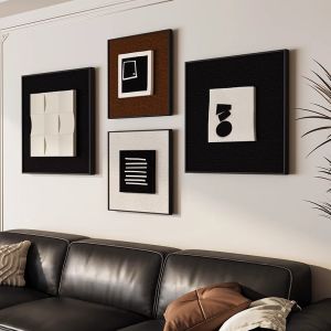HAIMASHENGKANG | Modern Minimalist Black and White Abstract Art Wall Art