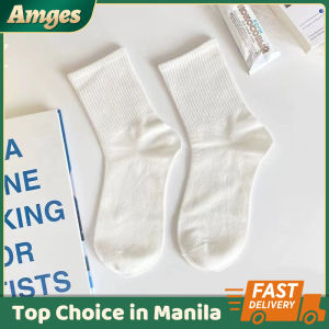 1 Pack Of Cute JK Style High Neck Socks Ins Wind Socks For Womens Versatile Spring/Summer Thin Style With White Lace And Ruffles Pure Cotton Socks