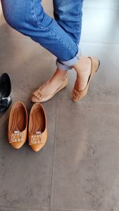 NASRU flat shoes wanita soll karet motif Serangga pentopel pansus - NGH01