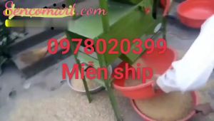 Máy quạt lúa rê thóc chạy điện miễn ship