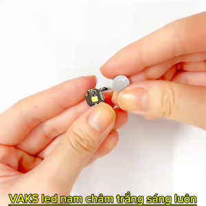 Combo 3cái Chip LED nam châm 10mm TRẮNG không chớp sử dụng cho tượng nhỏ mô hình đồ thủ công đồ chơi đồ trang trí..v.