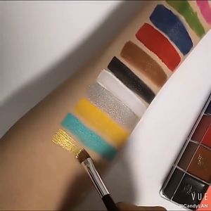 Face Body Paint Set 12 Colors Professional Makeup Palette Safe Facepaint Oil Hypoallergenic Non-toxic Face Body Paint Hallowmas All Saints Day All Hallows Day