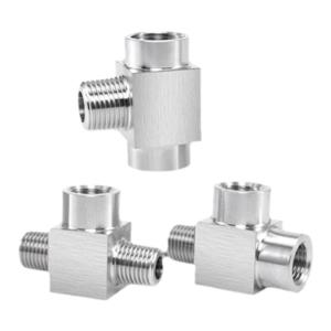 Đầu Nối Ống Ba Lỗ Trong Và Ngoài Bằng Thép Không Gỉ 304 Có Đầu Nối Bên Trong Và Bên Ngoài M20 M14 Ống Nối Cao Áp Phụ Kiện Ống