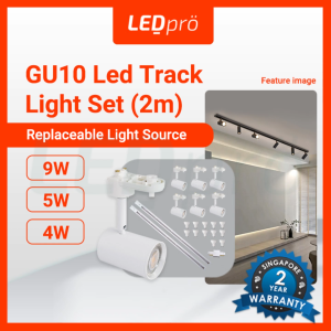 PRO LED Track Light 2M Set 6pcs Track Light With 2M Track Complete Set