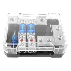 Hộp Cầu Chì Đa Chức Năng 2 Kênh Có Đèn LED Thiết Bị Bảo Vệ Mạch Hộp Nối 2 Trong 1 Cho Xe Cộ