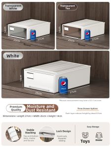 youqin | Simple Home Use Plastic Drawer Organizer Storage Box