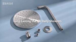 "WOMENS GALLERY" (#9617) High Pressure Rain Shower Head with Bathroom Boosting Rainfall Spray Large Nozzle