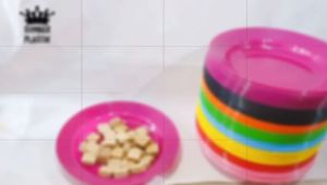 Piring Makan Plastik Lusianan Murah Meriah 9 Inch PALING LARIS (6pcs) dan 12pcs)