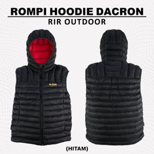Vest Rompi Hoodie Rir Outdoor Rompi Vest Bulang Dacron Anti Angin Free Stuffsack