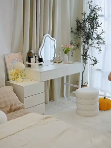Dressing Table With Drawer Vanity Table Makeup Table Bedroom Desk Drawer Integrated Dresser Table