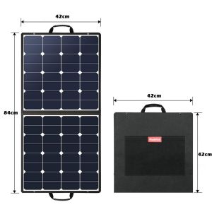 Gofort 200W Foldable Solar Panel 100W Outdoor Foldable Solar Panel  Solar Generator Type C