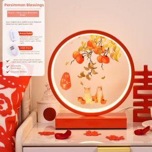 SHIGUANGSUIDAO | Bridal Gift Red Long-Burn Bedside Lamp