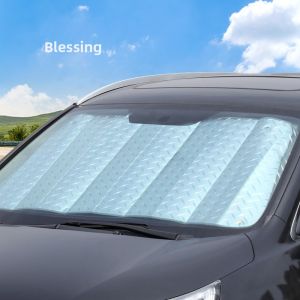 Car Sunshade Curtain Heat Insulation Glue Window Film Interior Windshield Sun Protection Absorption Plate for Automobiles