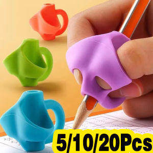 deli | Kids Pencil Holder Set - 5/10/20PCS Three-Finger Writing Correctors Learning Holding Device Childrens Correcting Pen for School