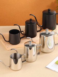 Đồng Hồ Pha Cà Phê Bằng Thép Không Gỉ Đen Cầm Tay Có Tay Cầm Hạt Cà Phê Pha Trộn Tại Nhà Cốc Đựng Cà Phê Cổ Dài Chai Đựng Nước