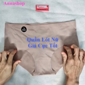 Quần lót nữ su đúc vải lụa băng thun lạnh không đường may đáy dâu tầm cao cấp (MS 03161) Anna Shop
