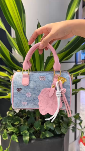 [TẶNG MÓC TREO] Túi trống mini nữ xách tay đeo chéo in họa tiết thời trang Thanhthushop68 023