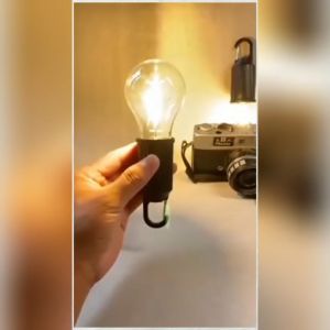 Outdoor Camping Light led Retro Lighting Bulb Portable Spherical Charging Atmosphere Light Tent Camp Emergency Work Light Waterproof Hanging Lamp Tent Lamp With Hook Rechargeable TYPE-C interface light