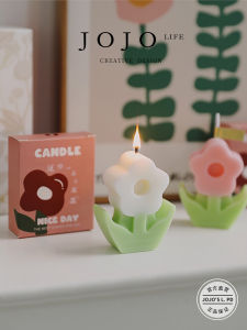 JOJOS L. PD. Simulated Floral Aromatherapy Candle Souvenir Gift Candle Unique Shape Indoor Decorative Ambient Scented Candle