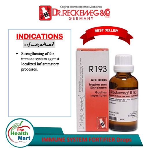 Dr. Reckeweg R 193 Immune System Fortifier Drops - 50 ML | Lazada